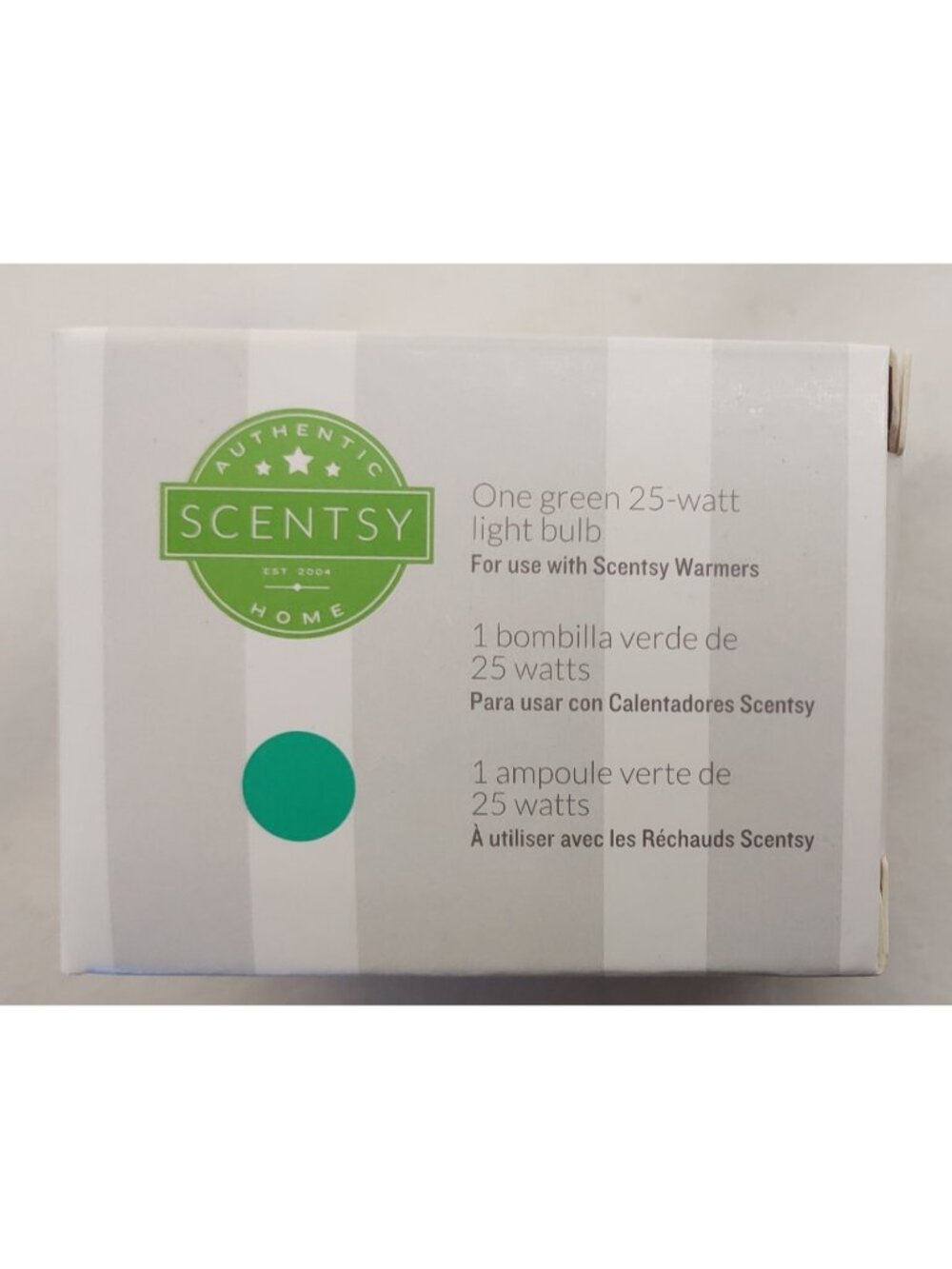 Scentsy Authentic Replacement Light Bulb 25 Watt Green For Full Size Warmers